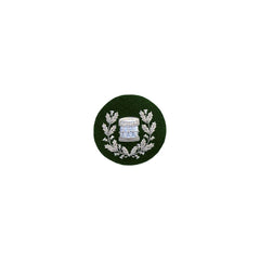 Drum Major Badge Silver Bullion On Green - Imperial Highland Supplies