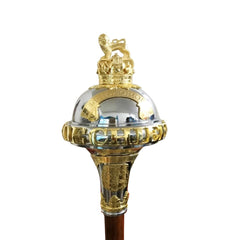 Drum Major Ceremonial Custom Made Mace With Battle Honors - Imperial Highland Supplies