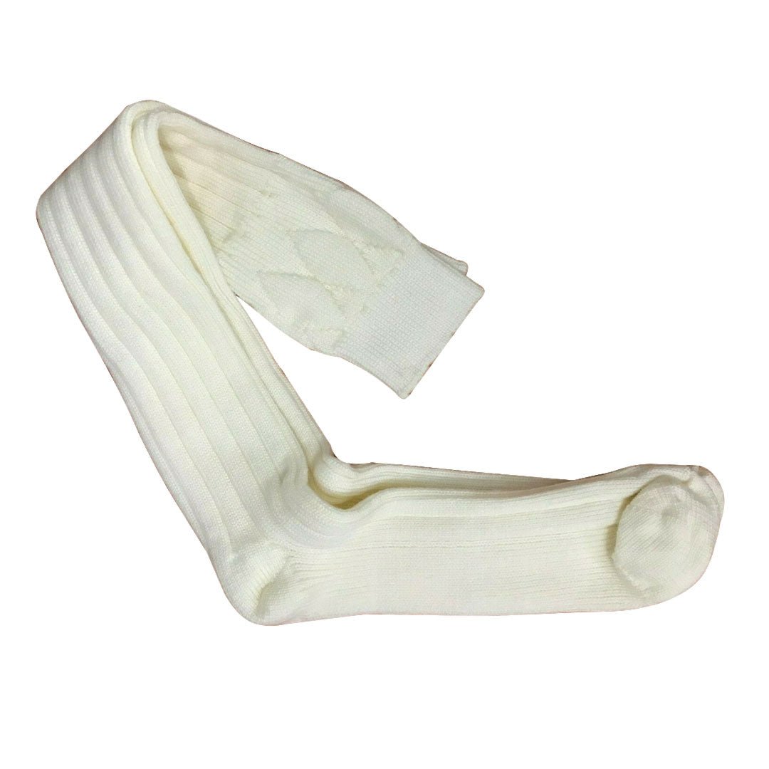 Full Hose Socks Cream Color Acrylic - Imperial Highland Supplies