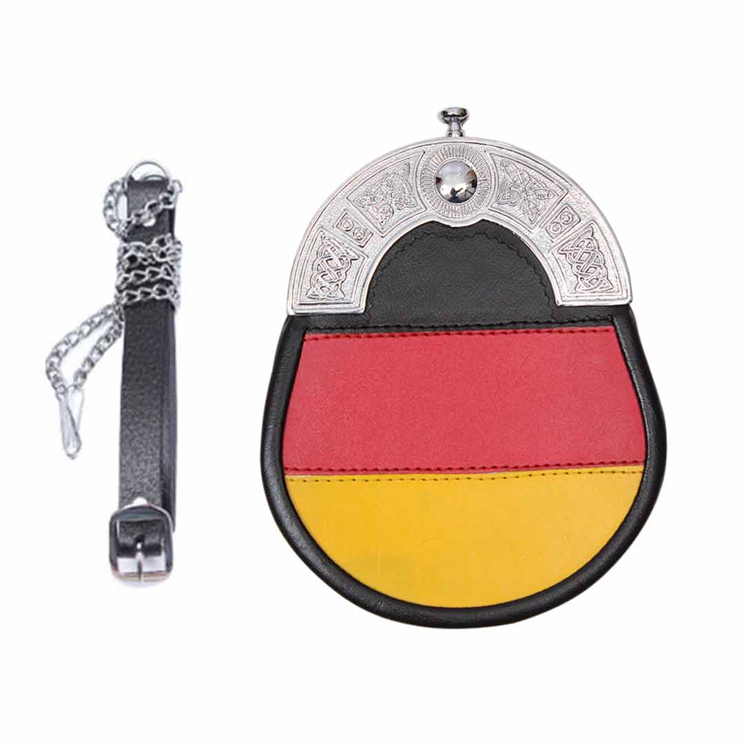 Germany Flag Leather Sporran - Imperial Highland Supplies