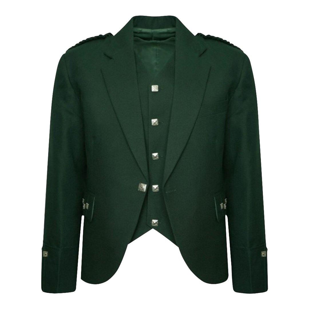 Green Argyll Jacket And Vest - Imperial Highland Supplies