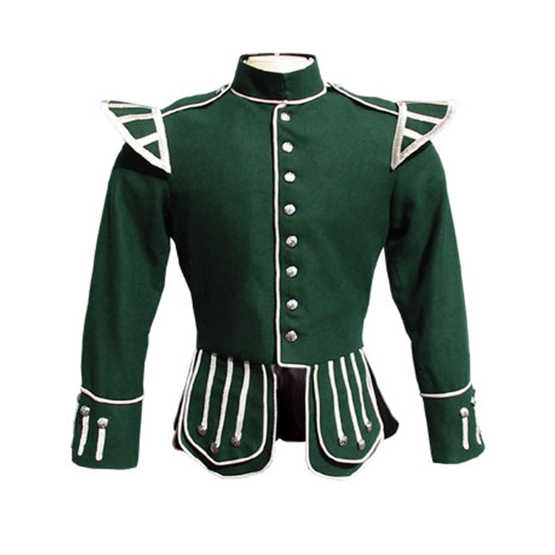 Green Pipe Band Doublet - Imperial Highland Supplies