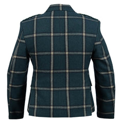 Green Pure Wool Argyll Jacket With Waistcoat/Vest - Imperial Highland Supplies
