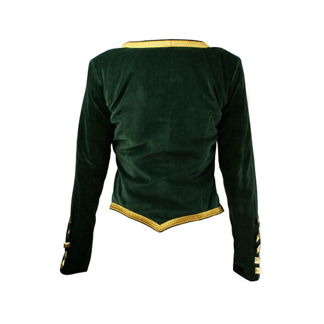 Green Velvet Highland Dance Jacket - Imperial Highland Supplies