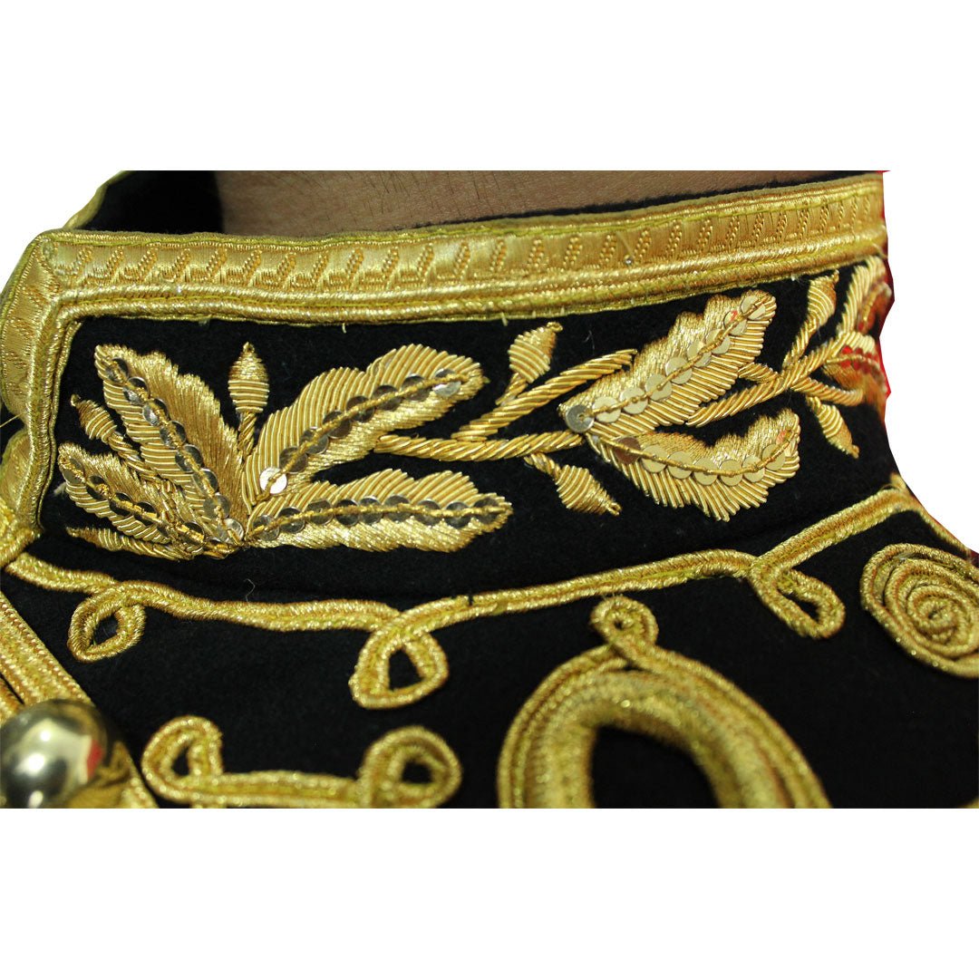 Hussars Military Dolman Gilt Braid Collar And Aiguillette - Imperial Highland Supplies