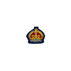Kings Crown Badge Gold Bullion On Blue - Imperial Highland Supplies