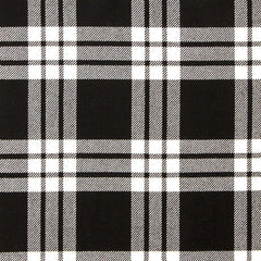MacFarlane Black & White Modern Tartan Heavyweight 16oz - Imperial Highland Supplies
