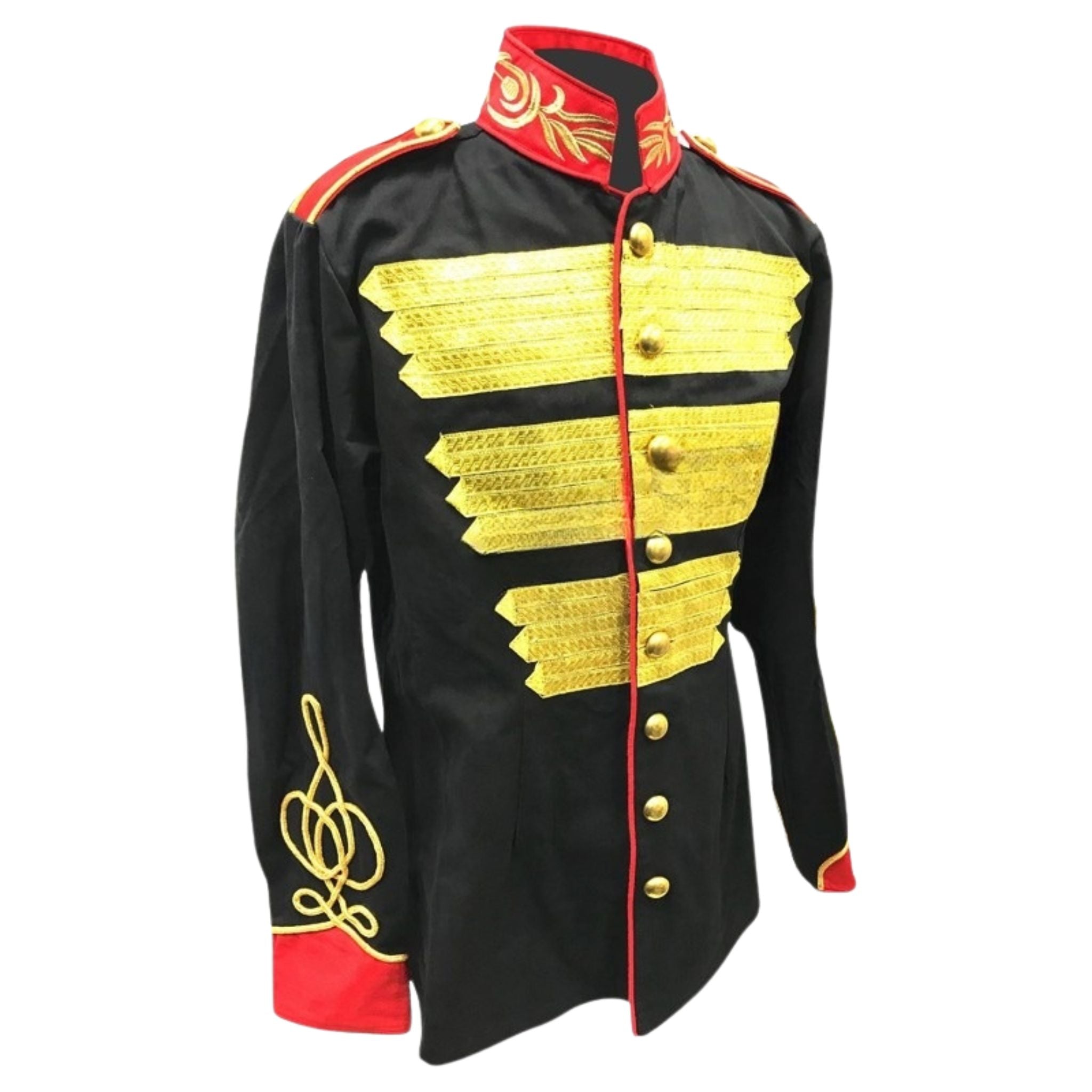Military Style Gold Bullion Ribbons Hussar Jacket - Imperial Highland Supplies