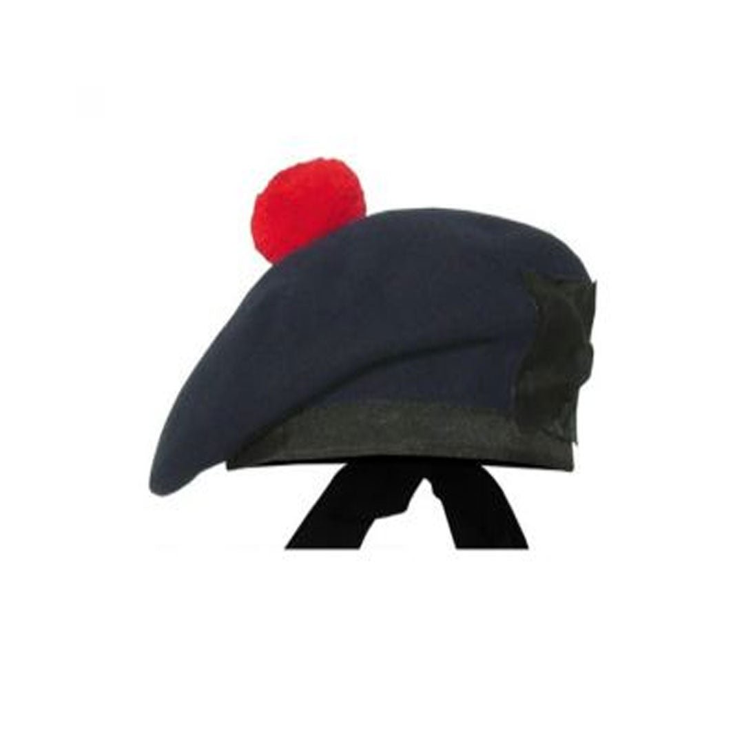 Navy Blue Balmoral Hat Plain Head - Imperial Highland Supplies