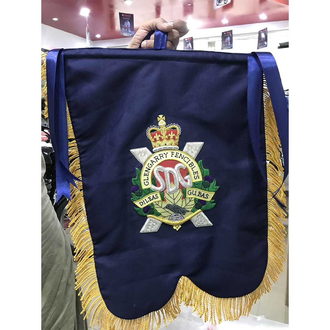 Pipe Banner Double Sided Hand Embroidered Custom Made – Imperial ...