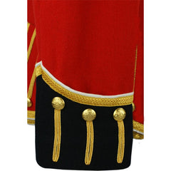 Red Blazer Wool Pipe Band Doublet Navy Color Collar, Epaulets And Cuffs 20 - Imperial Highland Supplies