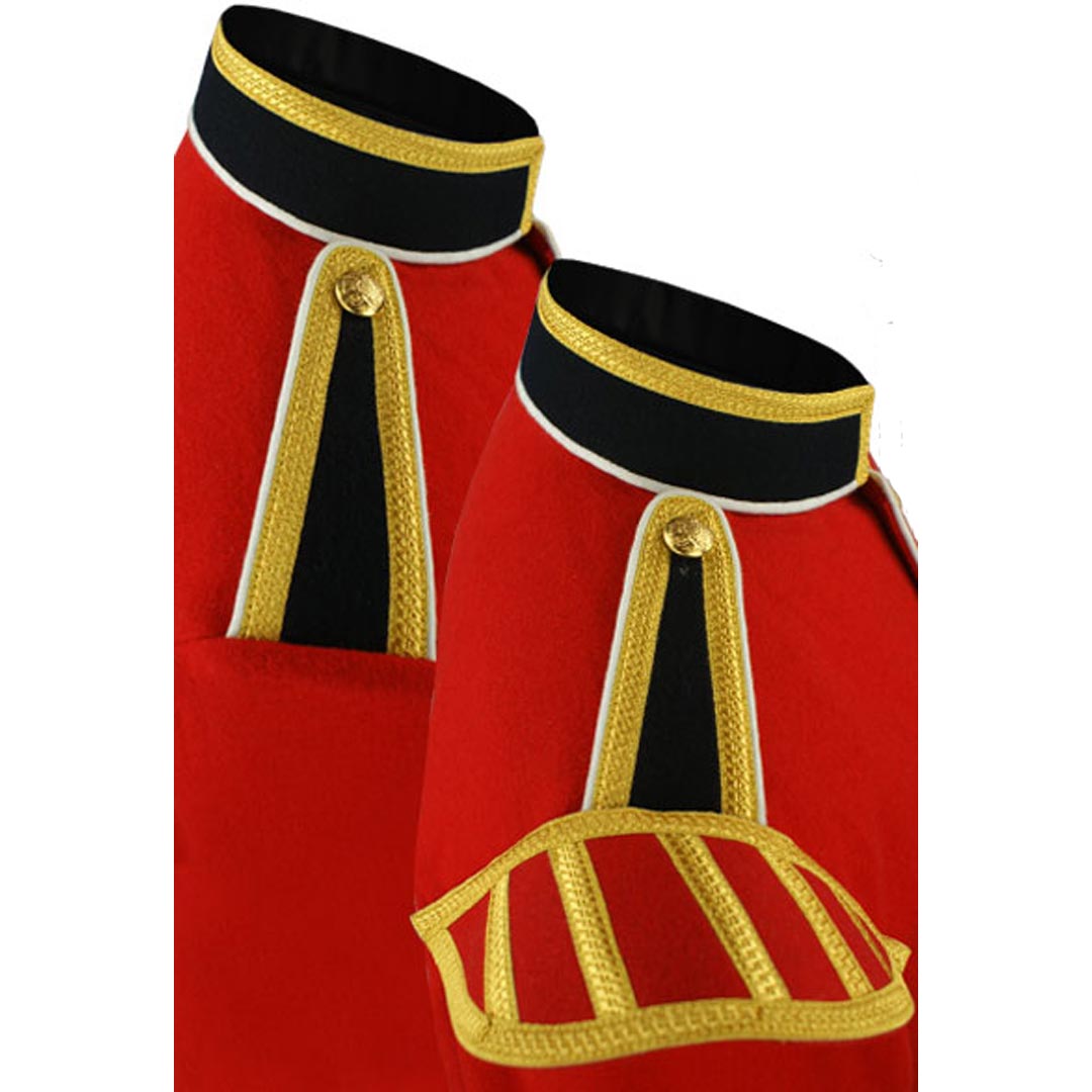 Red Blazer Wool Pipe Band Doublet Navy Color Collar, Epaulets And Cuffs 20 - Imperial Highland Supplies