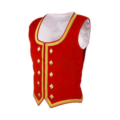 Red Velvet Highland Dance Vest - Imperial Highland Supplies