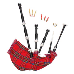 Rosewood Highland Bagpipe Black Finish Combed & Beaded - Imperial Highland Supplies