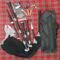 Rosewood Highland Bagpipe Black Finish Fully Thistle - Imperial Highland Supplies