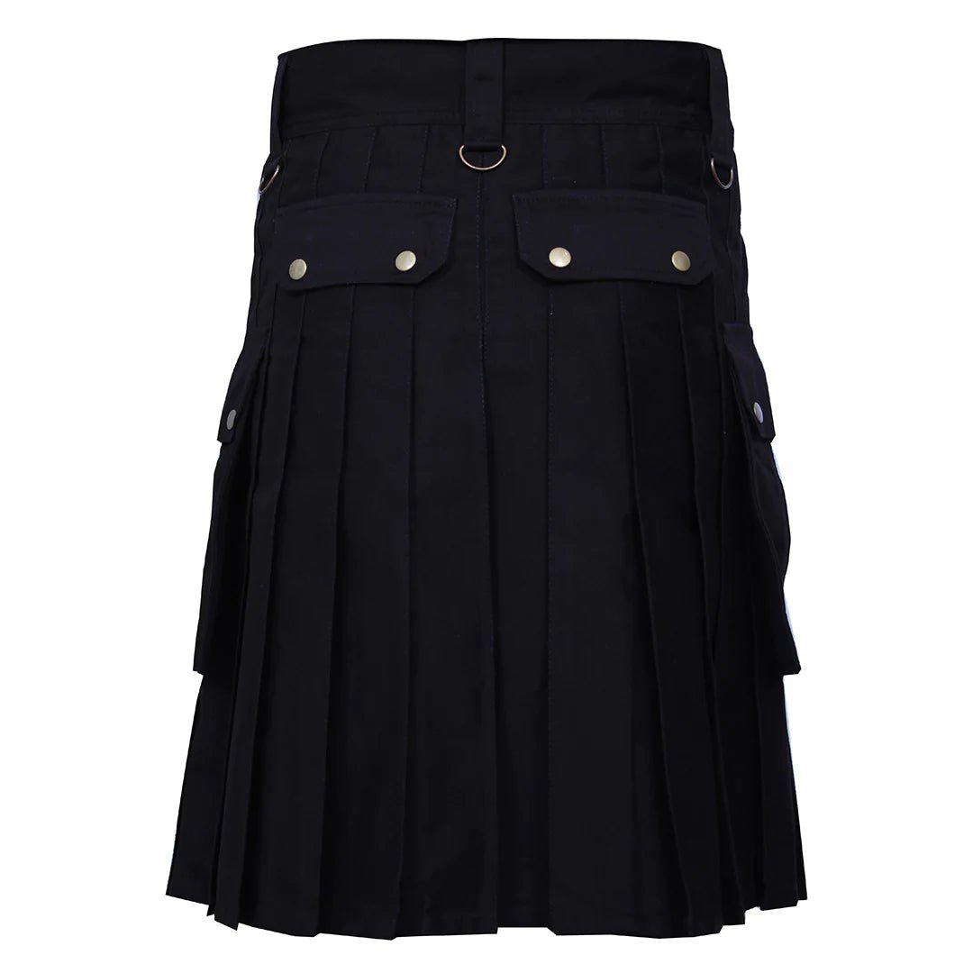 Stowaway Utility Kilt Black - Imperial Highland Supplies