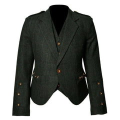 Trendy Scottish Tweed Argyle Kilt Jacket With Waistcoat/Vest - Imperial Highland Supplies
