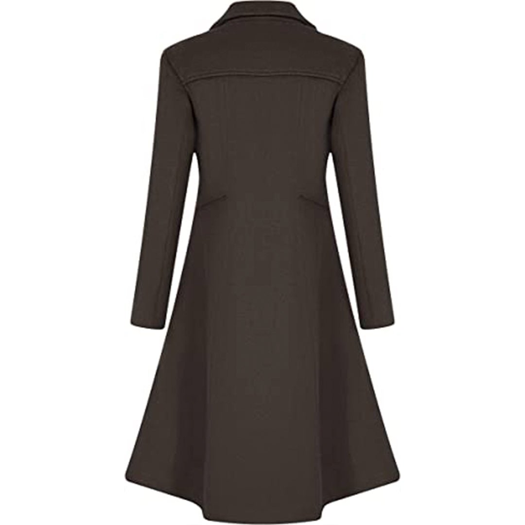 Women's Winter Wool Dress Coat Double Breasted Pea Coat Long Trench Coat Women's Winter Wool Dress Coat Double Breasted Pea Coat Long Trench Coat
